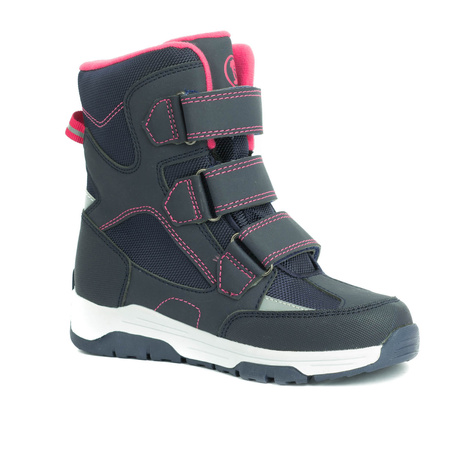 Buty zimowe wysokie dziecięce Trollkids Kids Lofoten Winter Boots wodoodporne szare (159-114)