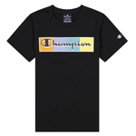 Chłopięcy T-shirt Champion Legacy z okrągłym dekoltem w kolorze czarnym (305940KK001)