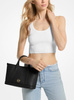 Wyprzedaż - Torebka damska Michael Kors Luisa Small Pebbled BLACK czarna (30R4G99T1L)