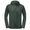 Kurtka outdoorowa męska z kapturem Jack Wolfskin Bornberg Hoody M przejściowa zielona (1307471_4161)