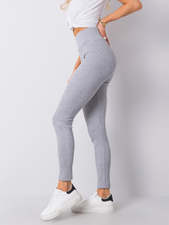 Szare legginsy basic w prążek (RV-LG-6379.11X)