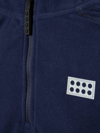 Wyprzedaż - Bluza polarowa dziecięca Lego Wear czarna dla chłopca granatowa (22972-590)
