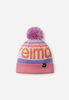 Czapka sportowa dziecięca Reima Beanie Taasko Sunset Pink  Junior na zimę z pomponem różowa (5300058A-4371)