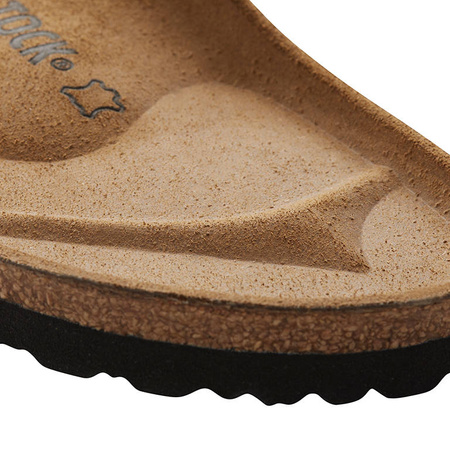 Klapki damskie Birkenstock Arizona Birko-Flor Gold złote regular szerokie (1016110)