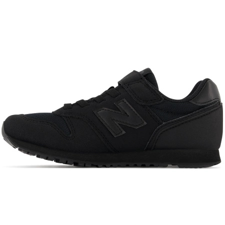 Sneakersy sportowe młodzieżowe New Balance NB373 elementy zamszu czarne (YC373JM2)