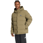 Kurtka męska adidas Helionic Climawarm Hoodie oliwkowa (JX0580)