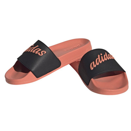 Klapki sportowe damskie adidas Adilette Shower na lato na plażę pomarańczowe/czarne (GZ9505)