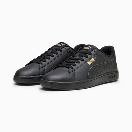 Wyprzedaż - Buty sportowe damskie Puma Smash 3.0 L Black Gold Pu softsoam+ czarne (390987-10)