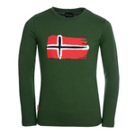 Bluzka bawełniana dziecięca dla chłopca/dziewczynki Trollkids Kids Oslo Longsleeve forest green (344-322)