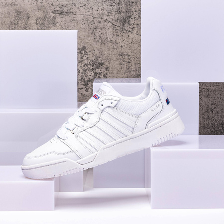 Wyprzedaż - Sneakersy męskie K-Swiss SI-18 Rival buty sportowe skórzane tenisówki białe (08531-101-M)