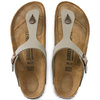 Japonki damskie Birkenstock Gizeh Stone Birko-Flor narrow na wąską stopę szare (0043393)