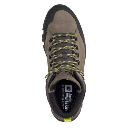 Buty trekkingowe męskie Jack Wolfskin REBELLION TEXAPORE MID M khaki / phantom (4051171_4287)