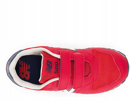 Wyprzedaż - Sneakersy dziecięce dla chłopca/dziewczynki New Balance NB 500 zamszowe czerwone (PV500TR1)