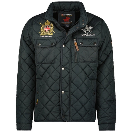 Kurtka sportowa męska Geographical Norway Belificio EO Men 072 pikowana czarna (WW1037H/GNO/Black)