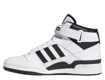 Buty sportowe wysokie męskie adidas Forum Mid skórzane sneakersy białe (FY7939)