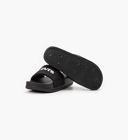 Klapki damskie Levi's June Bold Sliders czarne (D78890001)