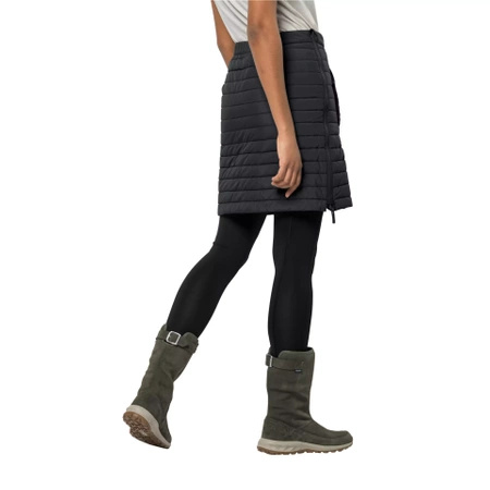 Wyprzedaż - Spódnica zimowa ocieplana Jack Wolfskin Iceguard Skirt czarna (1503093_6352)