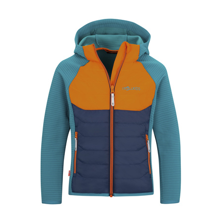 Kurtka przejściowa polarowa dziecięca dla chłopca/dziewczynki Trollkids Kids Sirdal Jacket lake blue/bright orange (372-190)