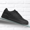 Sneakersy damskie KAPPA EMELA UNISEX SNEAKERS ze skóry syntetycznej czarne (243235-1111)