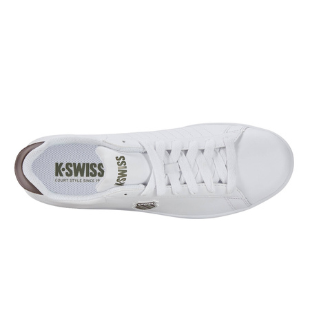 Sneakersy męskie K-Swiss Court Shield buty sportowe skórzane białe (06599-991-M)