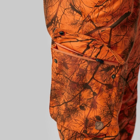 Wyprzedaż - Spodnie męskie Fjällräven Brenner Pro Winter Trousers M Orange Multi Camo (F87322-261)