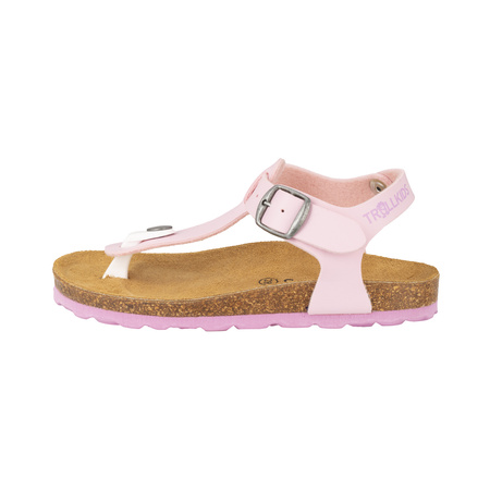 Sandały BIO dziecięce dla dziewczynki Trollkids Girls Alesund Sandal light pink (484-402)