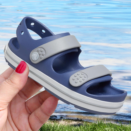 CROCS CROCBAND CRUISER SANDAL BIJOU BLUE/LIGHT GREY (209423-BIJOU-BLUE-LI)