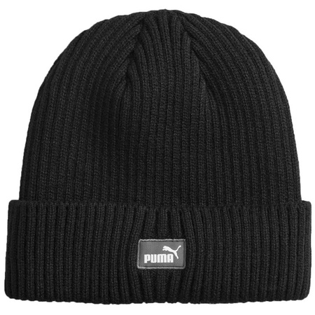 Czapka zimowa damska/męska Puma Classic Cuff Beanie czarna (024826-01)