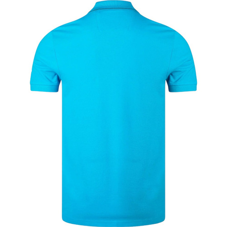 Koszulka Polo męska BOSS Paule 4 Turquoise/Aqua bawełniana slim fit turkusowa (50506195-442)