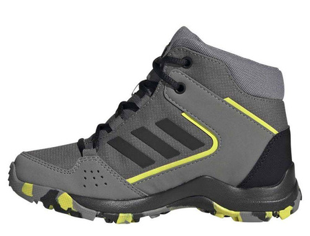 Buty trekkingowe dziecięce adidas Terrex HyperHiker K przewiewne wysokie za kostkę szare (FX4187)