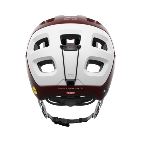 Kask rowerowy POC Tectal Race MIPS Garnet Red/Hydrogen White Matt bordowy (10580_8449)