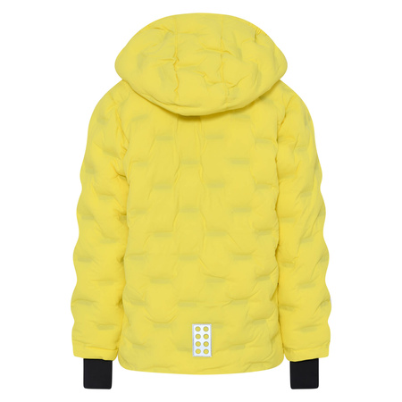 Kurtka zimowa puchowa dziecięca Lego Wear Kid's Jipe 706 Jacket wiatroszczelna żółta (22879-224)