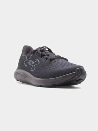 Wyprzedaż - Buty męskie do biegania Under Armour Charged Pursuit 3 sportowe oddychające czarne (3026518-002)