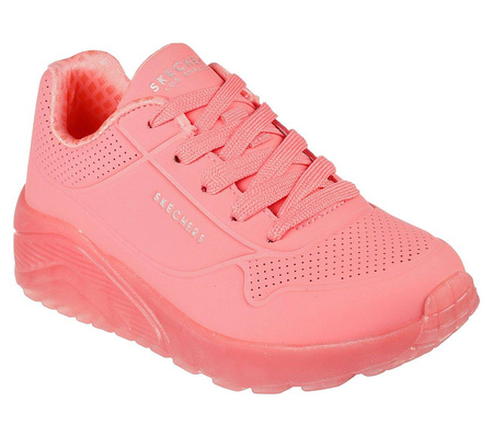 Wyprzedaż - Buty sportowe dziecięce Skechers Uno Ice snekersy różowe (310449L-CRL)