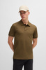 Wyprzedaż - Koszulka Polo męska BOSS Passenger VERDE slim fit brązowa (50507803-368)