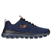 Wyprzedaż - Buty sportowe męskie Skechers Glide-Step Fasten Up sneakersy granatowe (232136-NVBK)