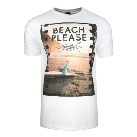 Koszulka Męskie Monotox BEACH WHITE Biały (BEACH20WHITE)