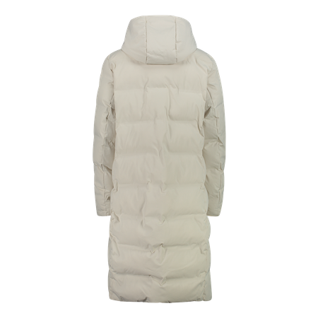 Wyprzedaż - Kurtka długa zimowa damska CMP płaszcz ocieplany wodoodporny beżowy (34K0096/A238)