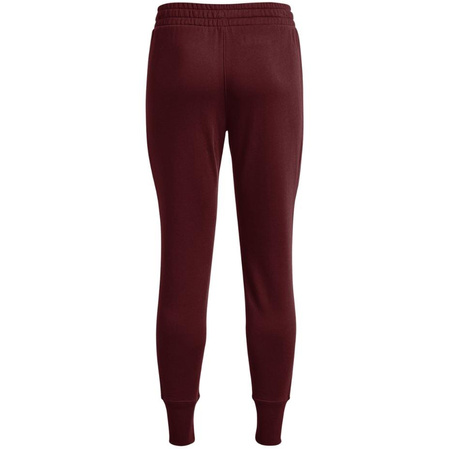 Spodnie damskie Under Armour Rival Fleece bordowe (1356416 690)
