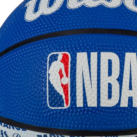 Piłka do koszykówki Wilson NBA City Paris Mini Ball WZ4033001XB (WZ4033001XB)