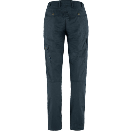 Wyprzedaż - Spodnie trekkingowe damskie Fjällräven Karla Pro Trousers Curved W Dark Navy outdoorowe granatowe (F89727-555)