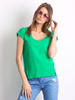 Bawełniany t-shirt V-neck zielony (RV-TS-4839.12P)