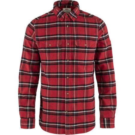 Koszula z długim rękawem męska Fjällräven Övik Heavy Flannel Shirt M Red Oak-Fog (F82978-345-021)