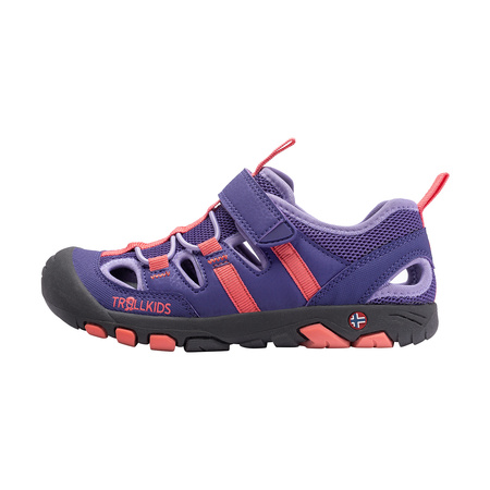 Sandały sportowe dziecięce dla chłopca/dziewczynki Trollkids Kids Kroksand Sandal dark purple/coral rose (266-154)