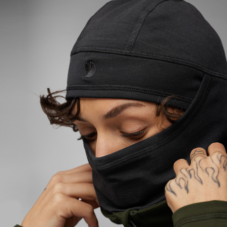 Kominiarka zimowa damska/męska Fjällräven Keb Fleece Balaclava Black narciarska czarna (F86997-550)