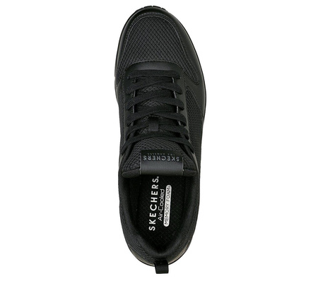 Buty sportowe męskie Skechers Uno Fastime sneakersy czarne (237016-BBK)