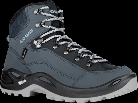 Buty trekkingowe damskie Lowa Renegade GTX mid Ws smokeblue  Gore-Tex wodoodporne oddychające niebieskie (320945 0619)