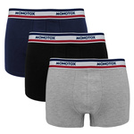 Bokserki męskie 3-pack Monotox Basics Boxer Brief 3-PAK (MX21063)