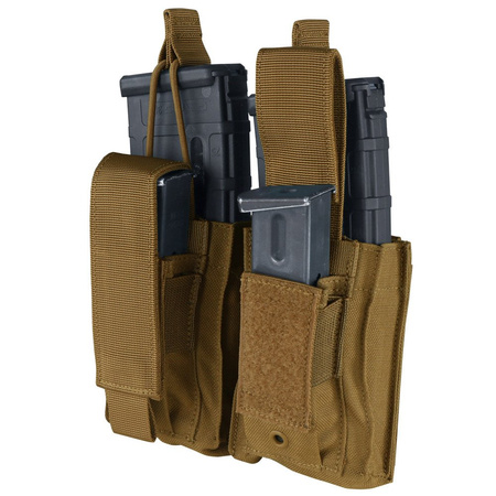 Condor - Ładownica Kangaroo Mag Pouch Gen II na magazynek AR-15 i pistoletowy - Podwójna - Coyote Brown (191232-498)