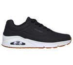 Buty sportowe męskie czarne Skechers Uno Stand On Air sneakersy treningowe czarne (52458-BLK)